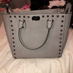 Michael Kors grey studded purse